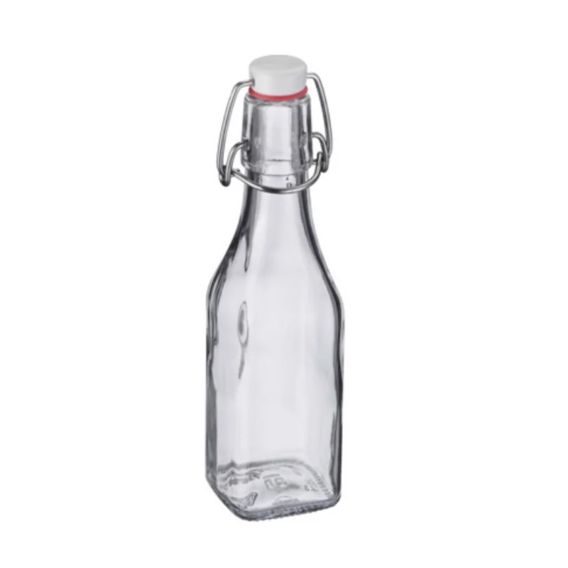 Bügelverschluss-Flasche eckig – vielseitig & dicht, 250 ml / 500 ml / 1000 ml Glasflasche