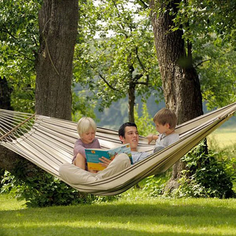 Stabhängematte Brasilia | L 310 x B 140 cm | verschiedene Modelle | Baumwolle 350g/m²| Belastbarkeit max. 150kg | Made in Germany