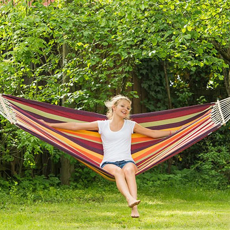 Stabhängematte Brasilia | L 310 x B 140 cm | verschiedene Modelle | Baumwolle 350g/m²| Belastbarkeit max. 150kg | Made in Germany