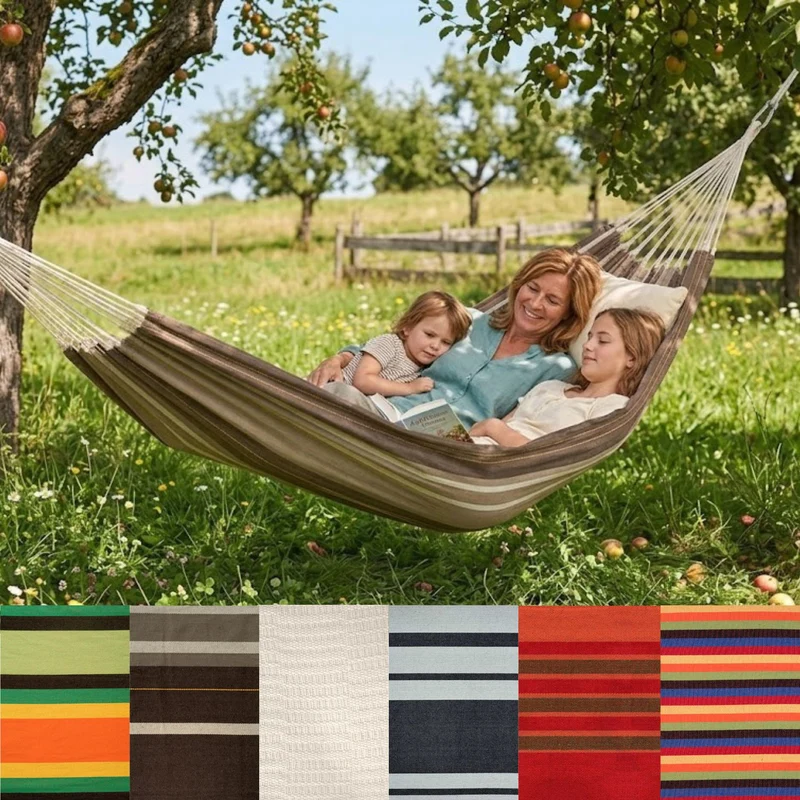 Familienhängematte Paradiso | verschiedene Designs | L 360 x B 175 cm | extra stabil und superweich | Belastbarkeit max. 200 kg | Made in Germany