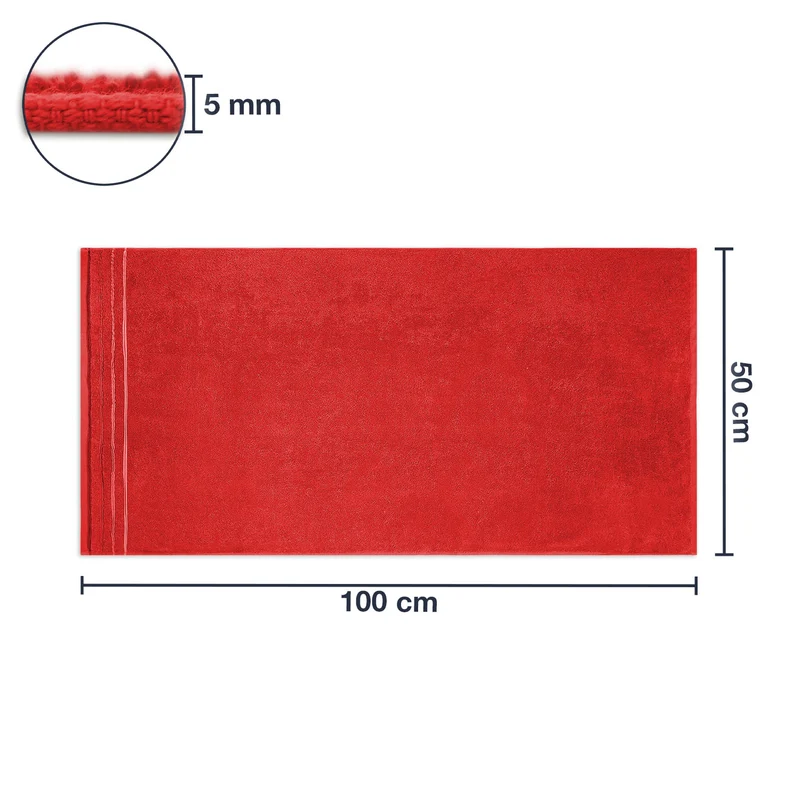 Frottier Handtuch 'Enrico' | 50 x 100 cm | 100% Baumwolle | in verschiedenen Farben