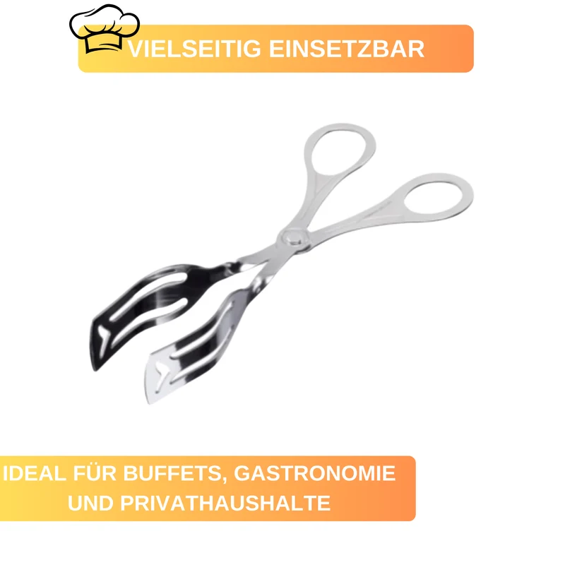 Gebäckzange - Küchenzange - 19,8 cm lang - perfekt für Buffets