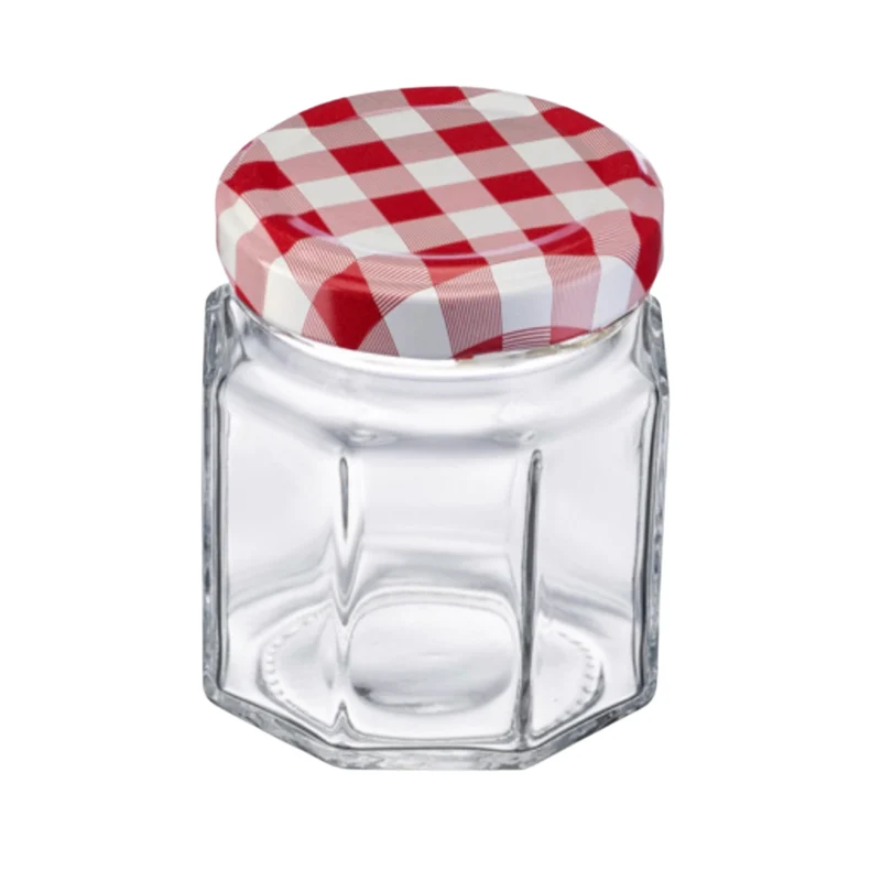 Einmachgläser - Gläser - 6 Gläser - Eckig - 100 ml - ø 53 mm