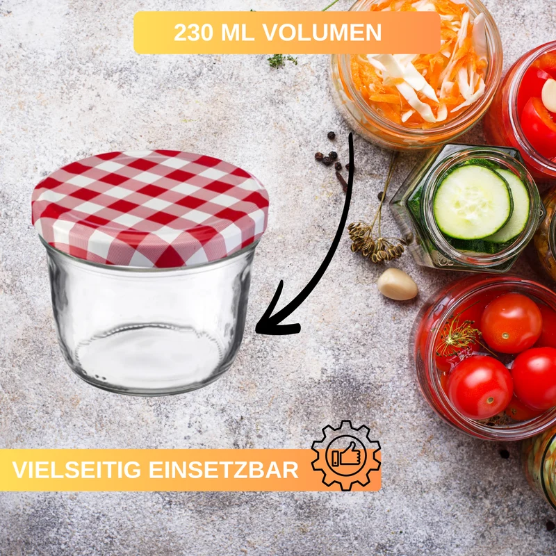 Einmachgläser - Wurstgläser - Gläser - Wurstgläser - Sturzgläser_230_ml_82_mm