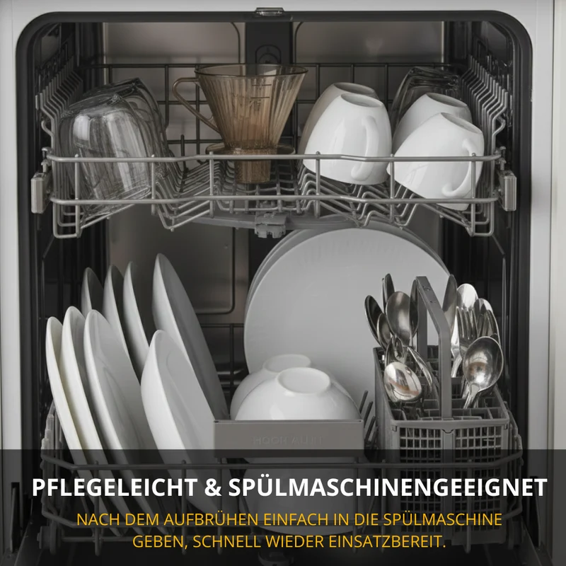 Thiru Permanent-Kaffeefilterhalter – Klar, für Filtergröße 4 – sicherer Halt auf Thermoskannen & Isolierflaschen
