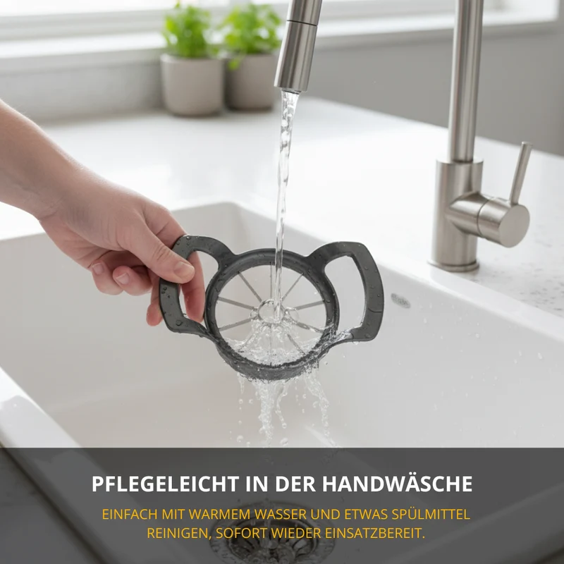 Thiru Obstschneider – Apfel- & Birnenteiler, 10 gleichmäßige Stücke, Kerngehäuse-Entfernung in einem Schritt