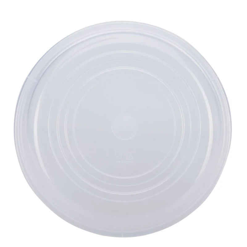 Thiru Mikrowellen-Abdeckhaube Ø 25 cm – transparenter Kunststoff-Deckel, spritzgeschützt, spülmaschinengeeignet, Made in Germany