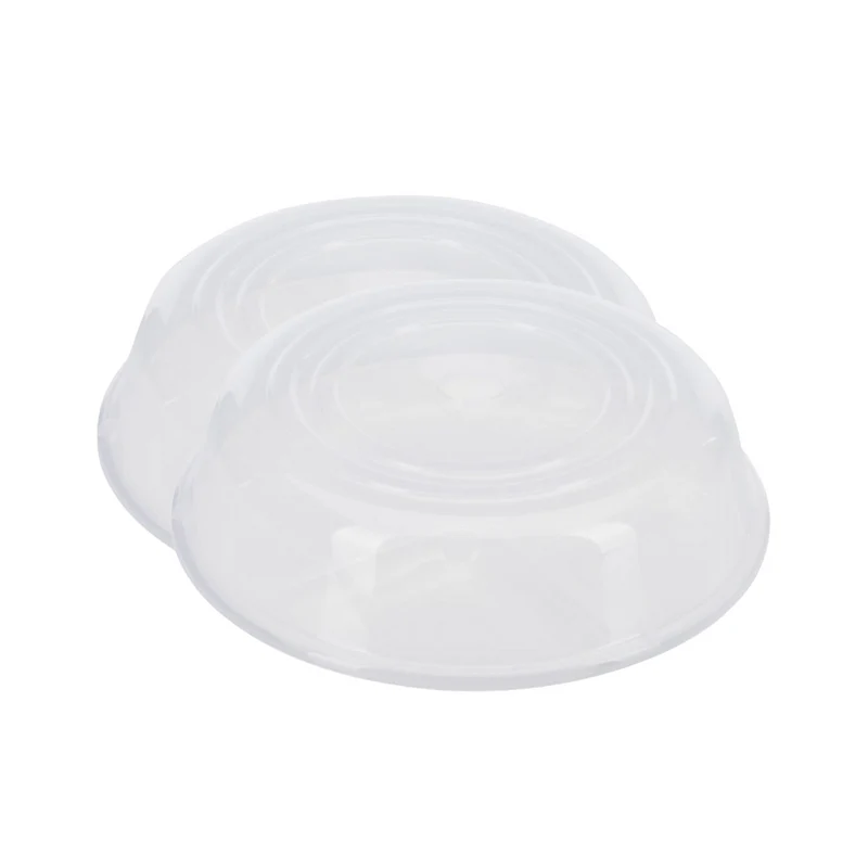 Thiru Mikrowellen-Abdeckhaube Ø 25 cm – transparenter Kunststoff-Deckel, spritzgeschützt, spülmaschinengeeignet, Made in Germany