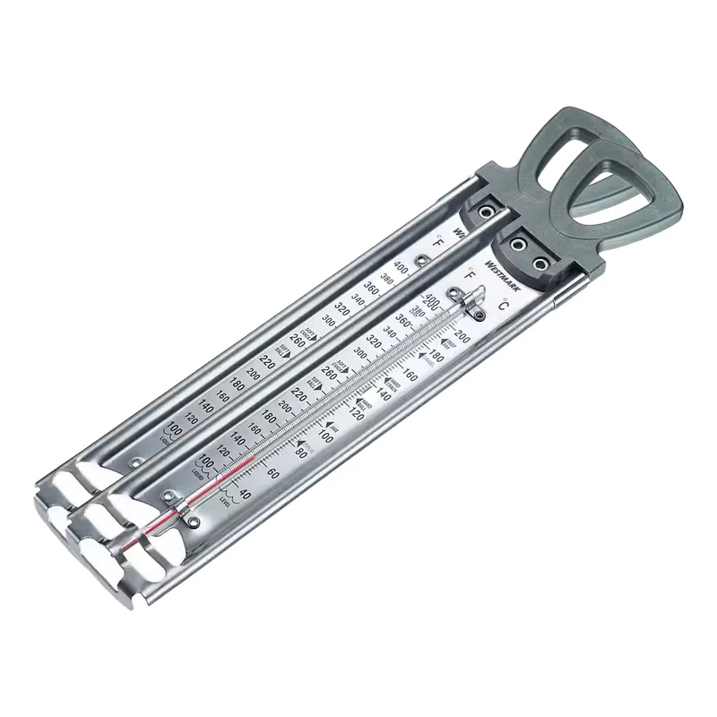 Thiru Kochthermometer – Zucker-Thermometer aus Edelstahl, 40-200 °C, quecksilberfrei
