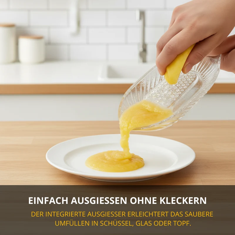 Thiru Multireibe – Apfelreibe 140 ml aus Glas, ideal für Babynahrung, Obst & Gemüse