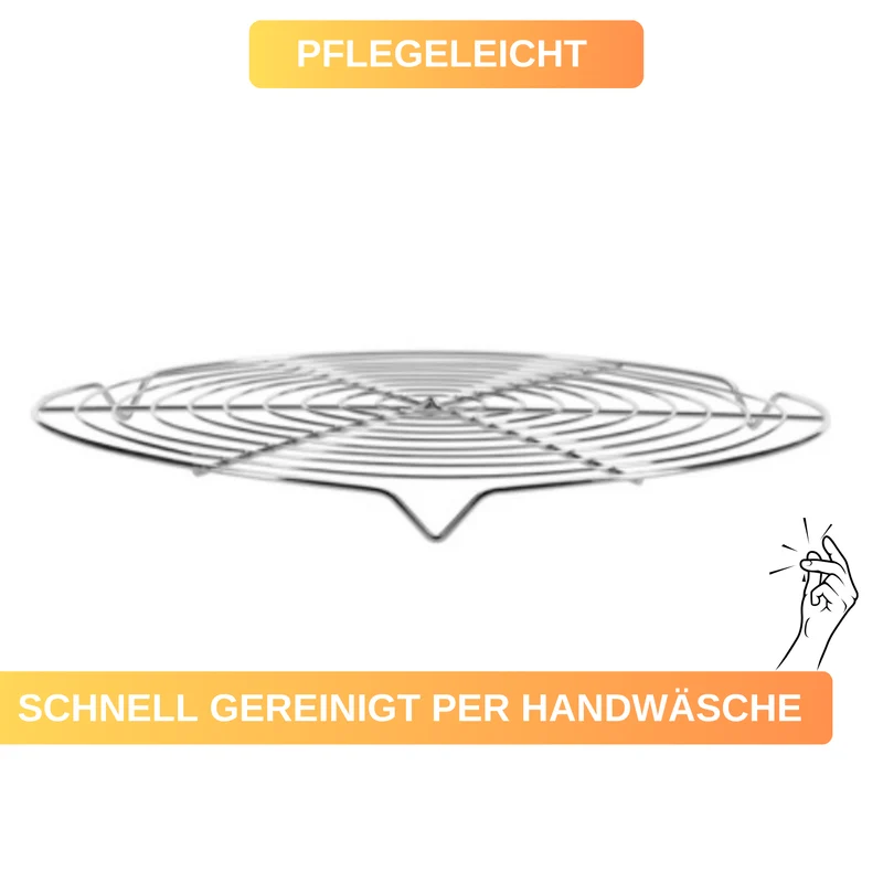 Kuchenauskühler - Abkühlgitter - Ø 32 cm - stabil & verchromt