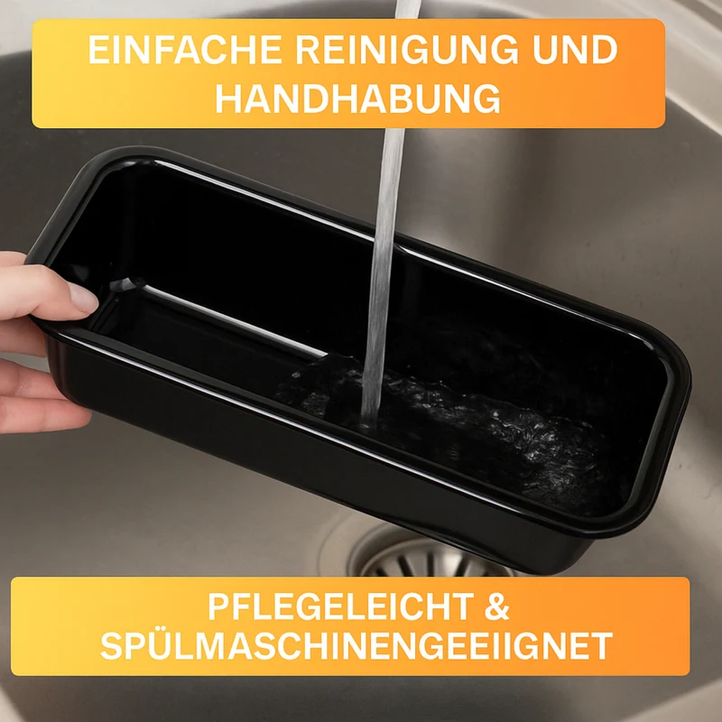 Kastenform Emaille – 30 cm • schnitt- & kratzfest • bis 400 °C hitzebeständig • ideal für Brot & Kuchen