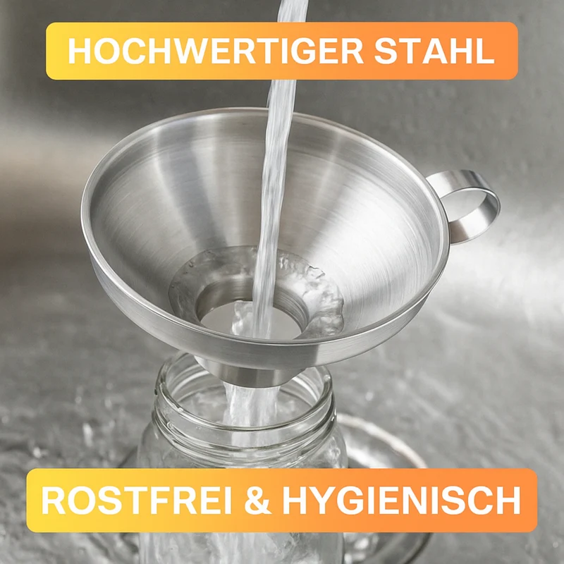 Einmachtrichter »Classic« – aus Edelstahl • Ø 13 cm • ideal zum sauberen Abfüllen