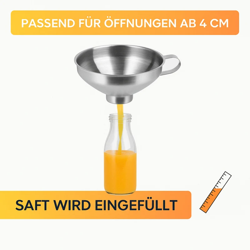 Einmachtrichter »Classic« – aus Edelstahl • Ø 13 cm • ideal zum sauberen Abfüllen
