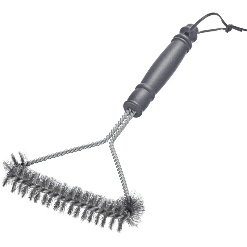 Thiru Grillbürste mit stabilen Edelststahlborsten, Ergonomischer Griff, inklusive Bändchen zum Aufhängen