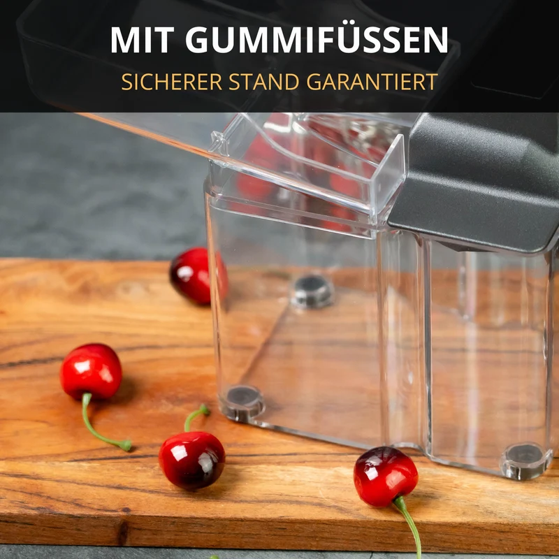 Thiru Entkerner für Kirschen mit hoher Entkernleistung, bis zu 15 kg/h, Kirschentkerner, Made in Germany, hohe Entkernleistung (bis zu 15 kg/h)