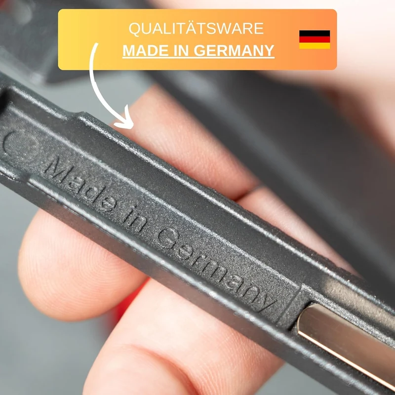 Thiru Entkerner mit robustem sternförmigen Entkernstößel, Kirschentkerner, Made in Germany, robuster Entkernstößel, auch für Kirschen mit Stiel