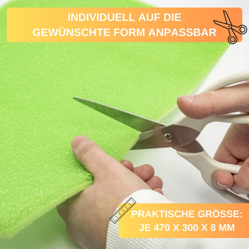 Thiru 2 Kühlschrankmatten für hygienische, drucklose Lebensmittel Lagerung, antibakteriell