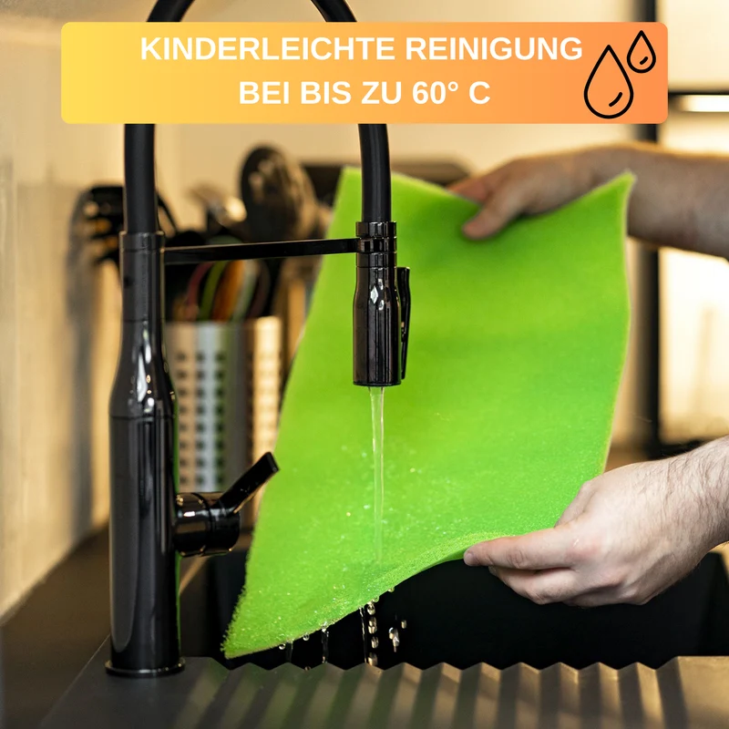 Thiru 2 Kühlschrankmatten für hygienische, drucklose Lebensmittel Lagerung, antibakteriell