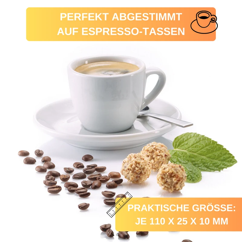 Thiru Kaffeelöffel 4er Set aus rostfreiem Edelstahl 18/10 mit polierter Oberfläche, 4er Set