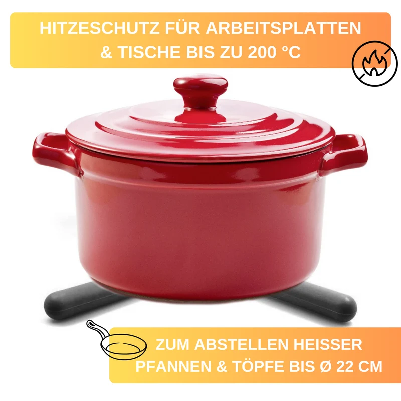 Thiru Topfuntersetzer faltbar - Ø 22 cm - hitzebeständig bis 200 °C