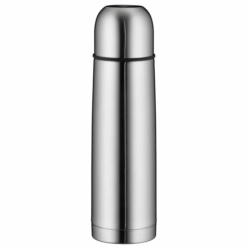 Alfi isoTherm Eco Isolierflasche, Thermoflasche, Trinkflasche, Thermokanne, Drehverschluss, Edelstahl mattiert, 1,0l, 5447205100
