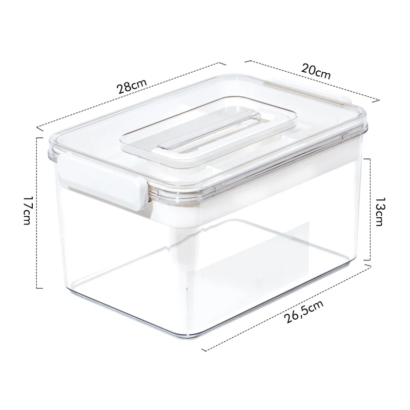 Medikamenten Aufbewahrung, Medizinbox, Hausapotheke Box, Apothekenbox, Medizinkoffer Groß 28cm