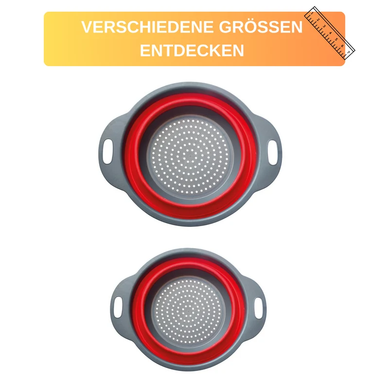 Thiru Seiher faltbar für platzsparende Aufbewahrung - ø innen 18,5 cm