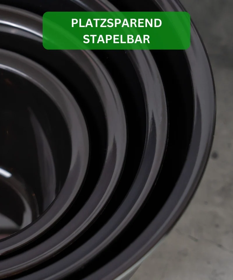 Thiru Salatschüssel 6 oder 8 Teilig 0,6L/1,3L/2,5L/4,4L - mit Deckel, Seiher, Salatbesteck, Spülmaschinenfest