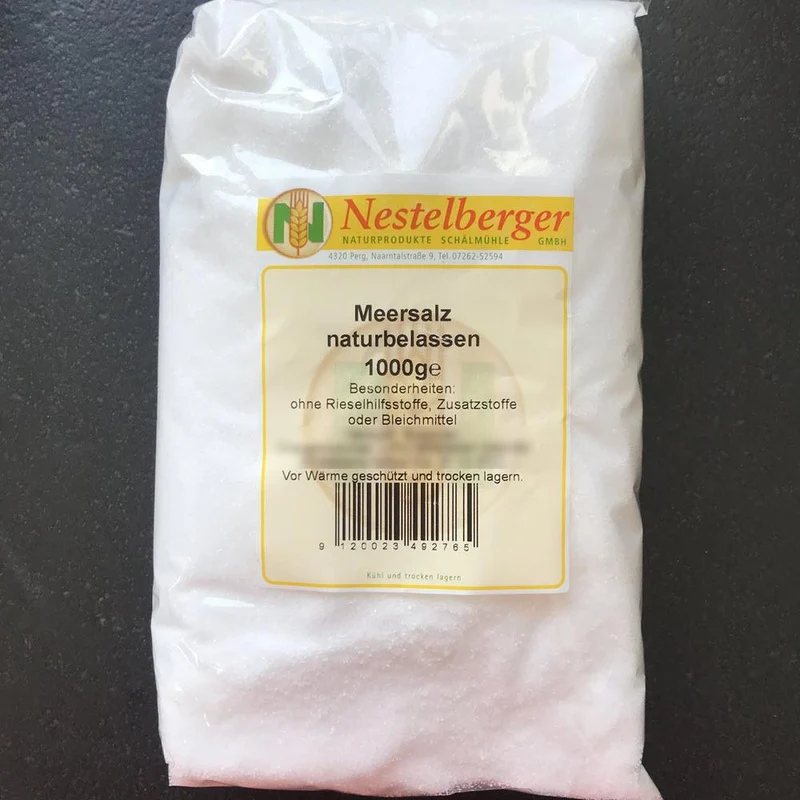 Meersalz fein, Nestelberger, 1 Kg