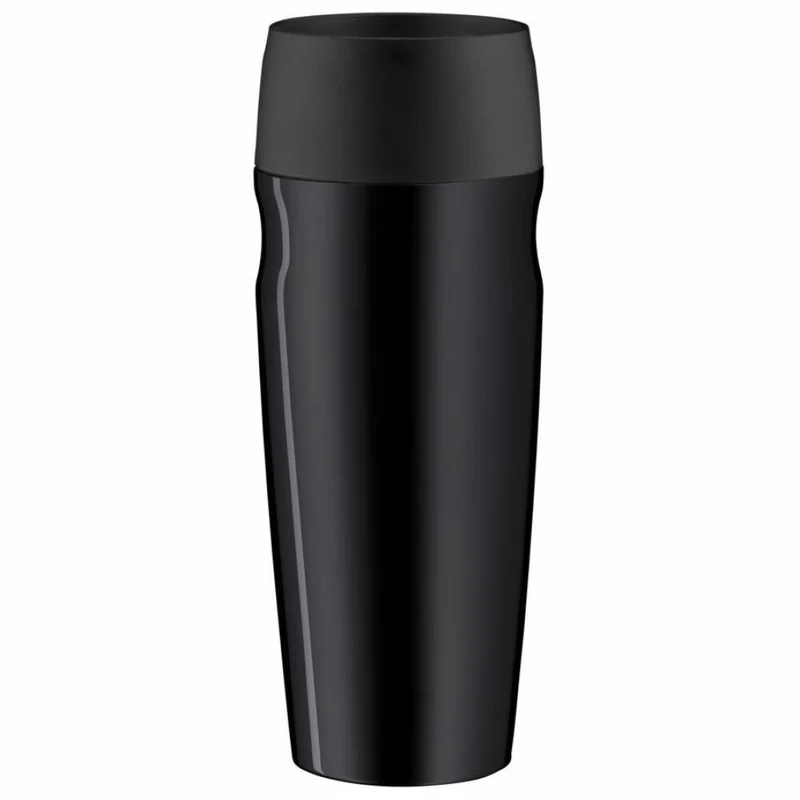 Alfi isoMug, Isolierbecher, Trinkbecher, Thermobecher, Edelstahl, schwarz, 0,35l, 5617233035