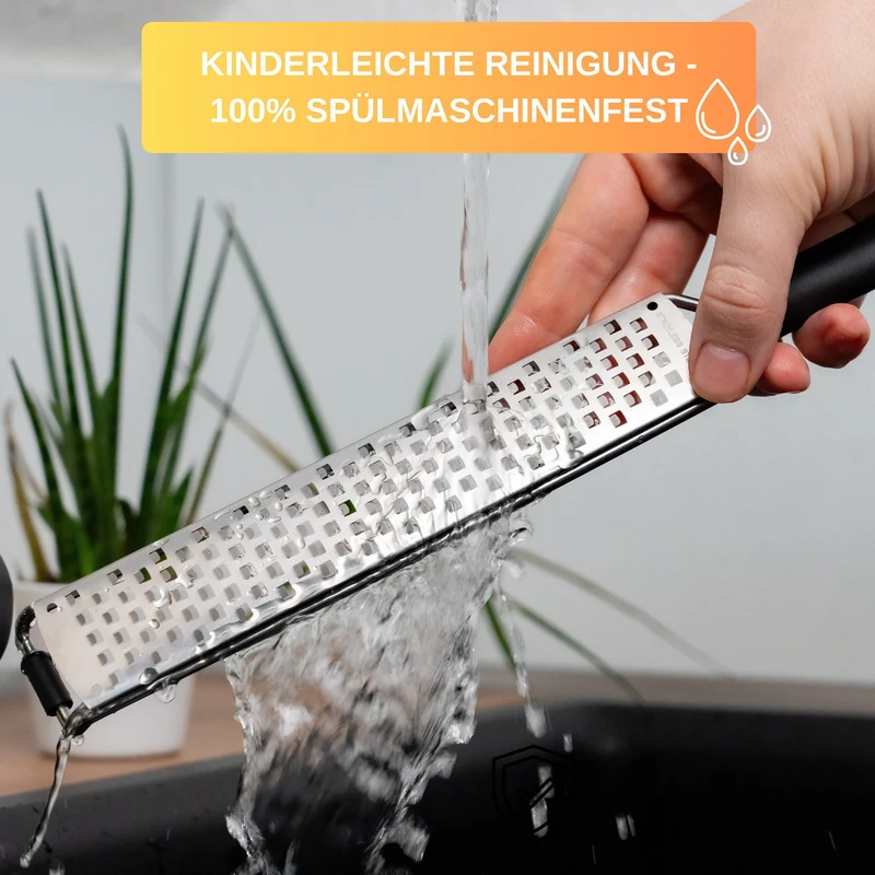 Thiru Multireibe – vielseitige Küchenreibe für fein, grob, raspeln & schneiden, leicht zu reinigen