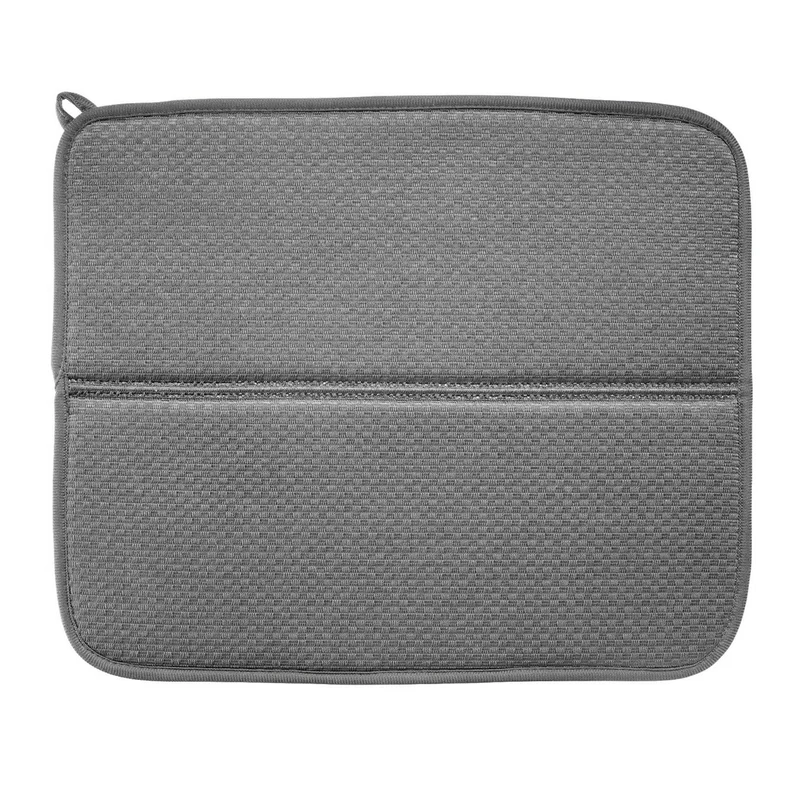 Thiru 2 Abtropfmatten aus Textil, 36 x 44 cm, mit saugfähigem Mikrofaser