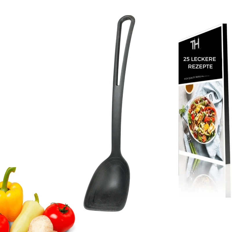 Thiru Küchenhelfer – hitzebeständig, verfärbungsresistent & pfannenschonend – spülmaschinengeeignet – Made in Germany