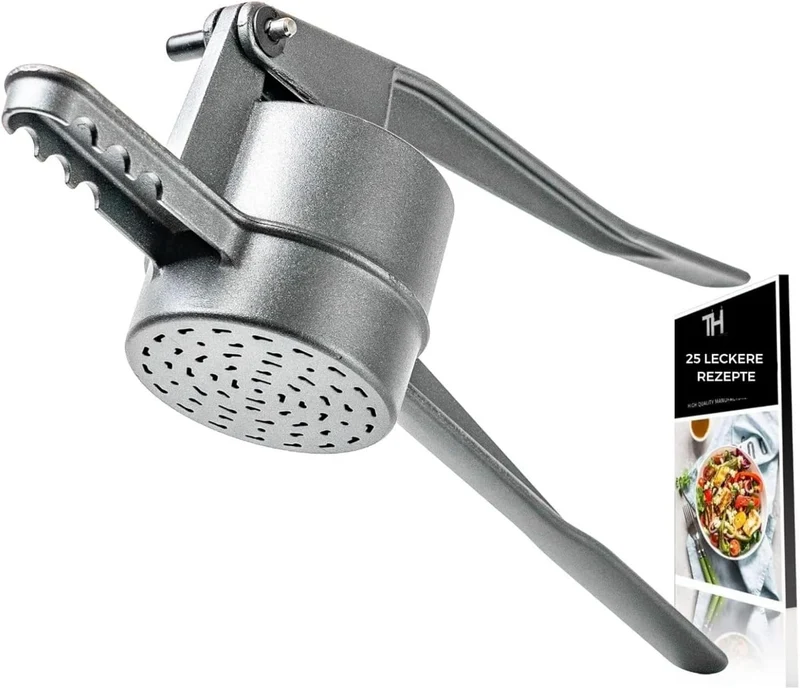 Thiru Spätzlepresse Premium inkl. GRATIS SCHAUMLÖFFEL - Ideal für Spätzle, Kartoffeln, Spagettieis, Säfte