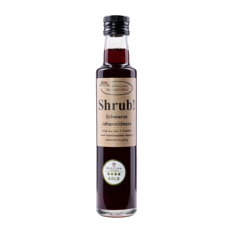 Shrub Schwarze Johannisbeere Sirup