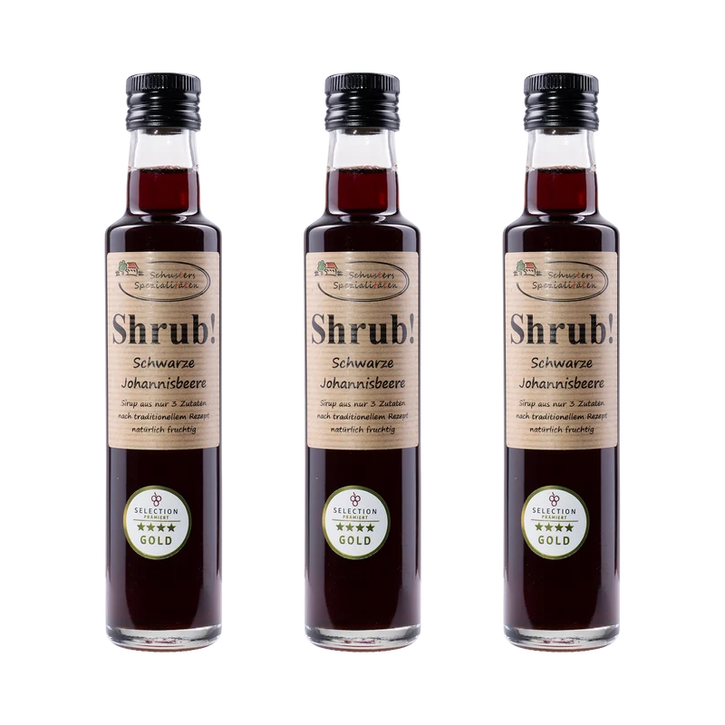 Shrub Schwarze Johannisbeere Sirup