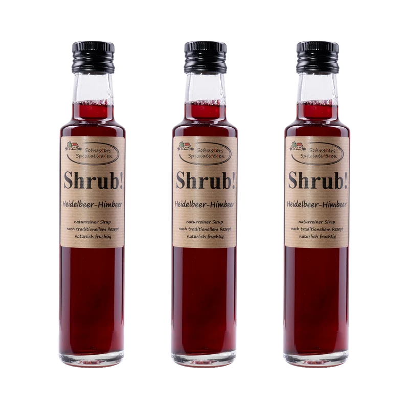 Shrub Heidelbeer-Himbeer Sirup