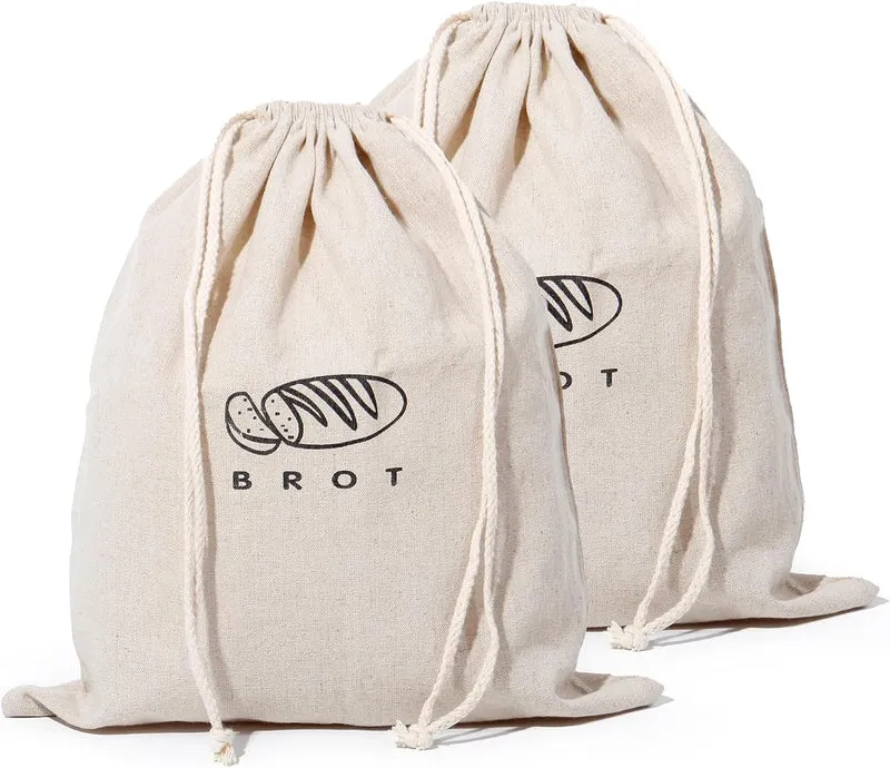 Leinen Brotbeutel Aufbewahrung Frischhalten, Leinenbeutel für Brot, Bread Bag
