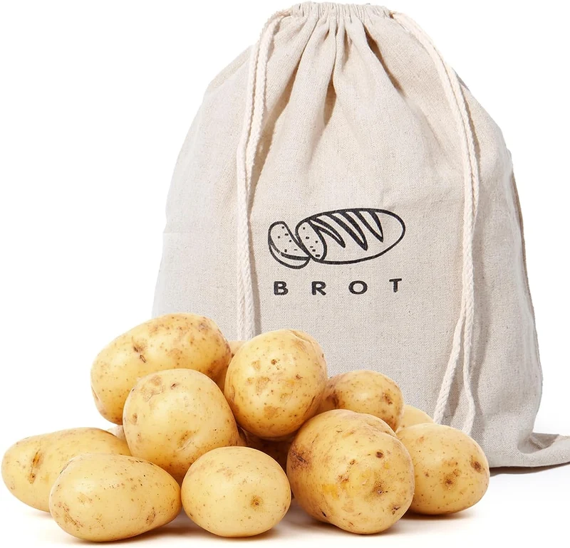Leinen Brotbeutel Aufbewahrung Frischhalten, Leinenbeutel für Brot, Bread Bag