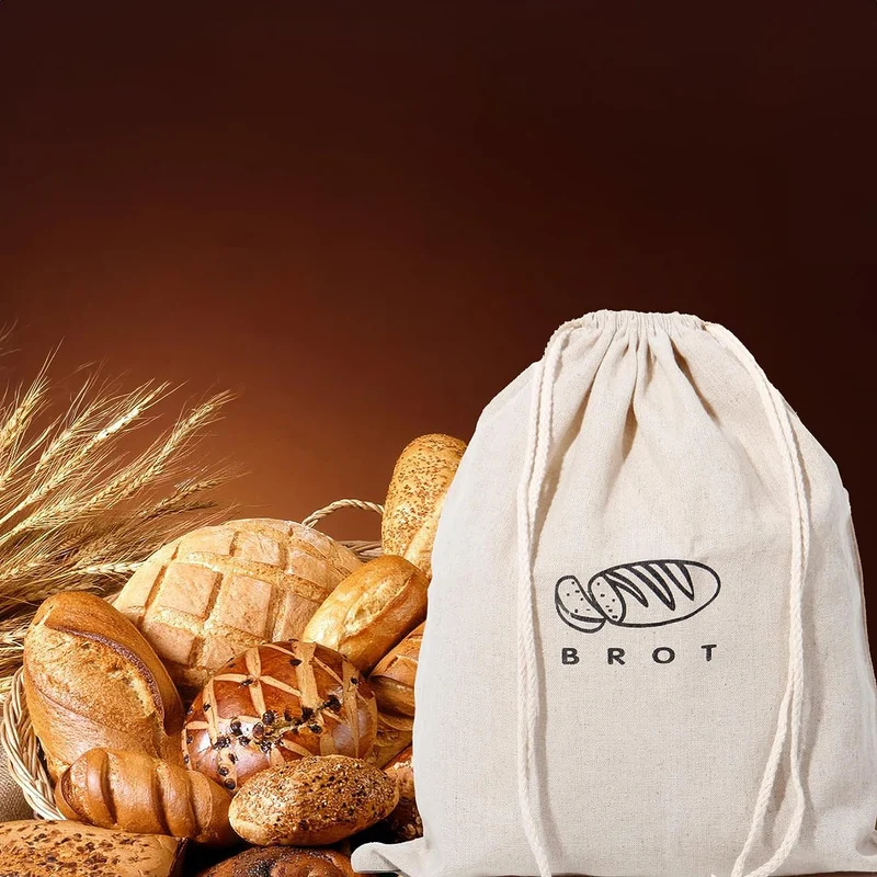 Leinen Brotbeutel Aufbewahrung Frischhalten, Leinenbeutel für Brot, Bread Bag