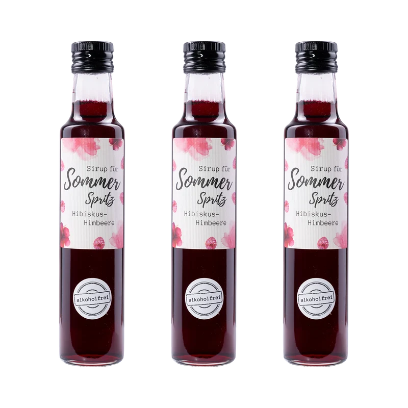 Sommer Spritz Sirup Hibiskus-Himbeere