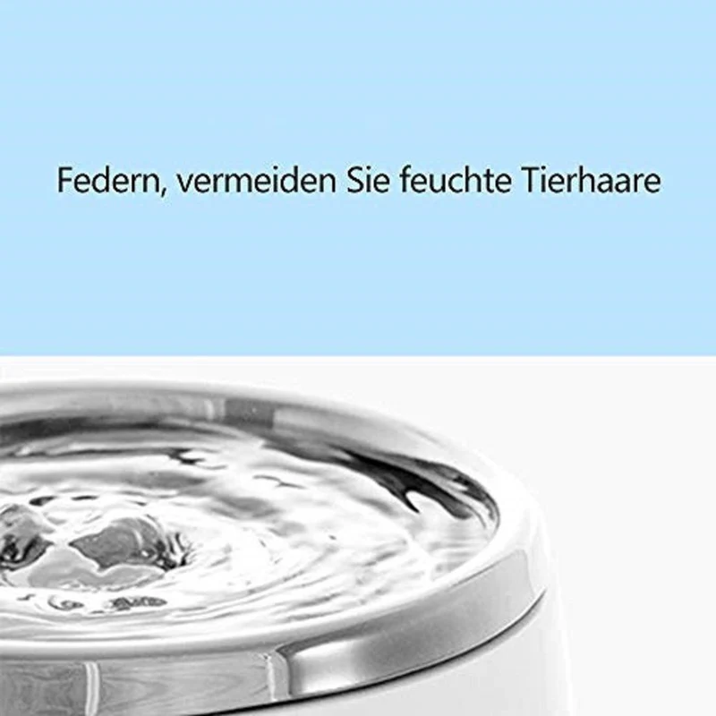 Katzen/Hunde Trinkbrunnen, Katzenbrunnen Wasserbrunnen mit Aktivkohlefilter 2L (Blau)
