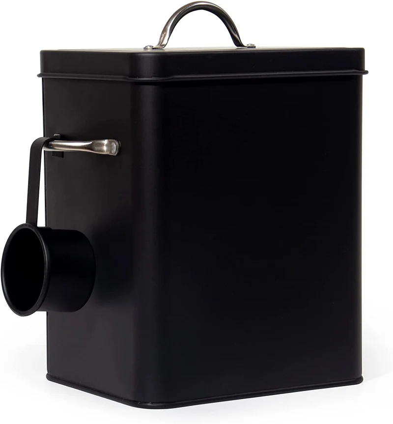 Waschmittel Aufbewahrung 6.5L, Metall Waschpulver Box, Aufbewahrungsbox für Hundefutter, Katzenfutter, Kaffeebohnen