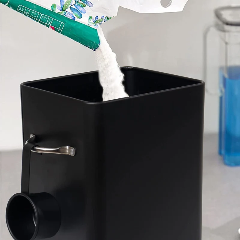 Waschmittel Aufbewahrung 6.5L, Metall Waschpulver Box, Aufbewahrungsbox für Hundefutter, Katzenfutter, Kaffeebohnen