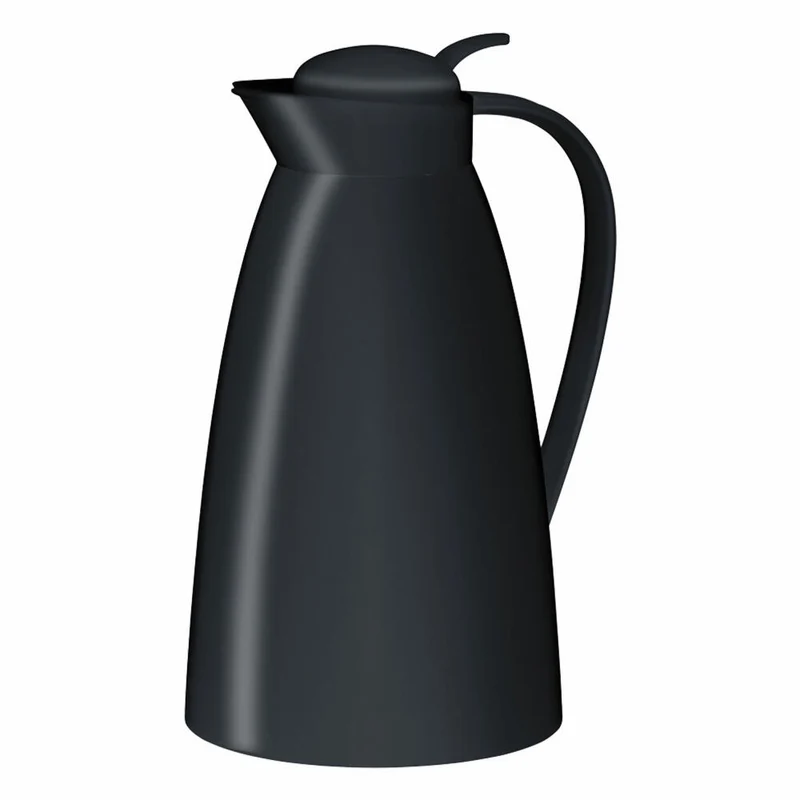 Alfi Isolierkanne Eco, Thermokanne, Kaffeekanne, Teekanne, Kunststoff, schwarz 1,0l, 0825020100