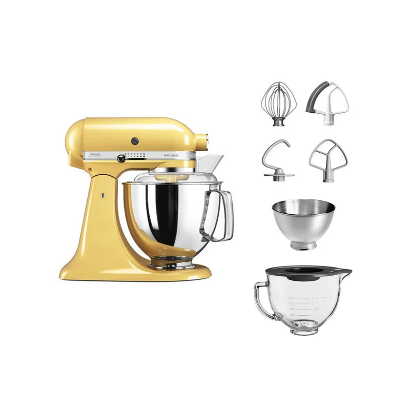 KitchenAid 4,8 L 5KSM175 Artisan Küchenmaschine Glasset mit Glasschüssel