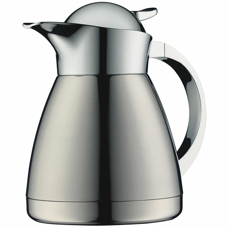 Alfi Kanne Albergo Top Therm, Kaffeekanne, Isolierkanne, doppelwandig, Edelstahl, 0.6 Liter, 767000060