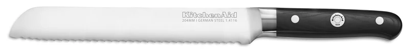 KitchenAid Brot-Backschüssel 5KSM2CB5BGS Grey Speckle mit KitchenAid Brotmesser KKFTR8BRWM+ Rezeptbuch Brot&Brioche