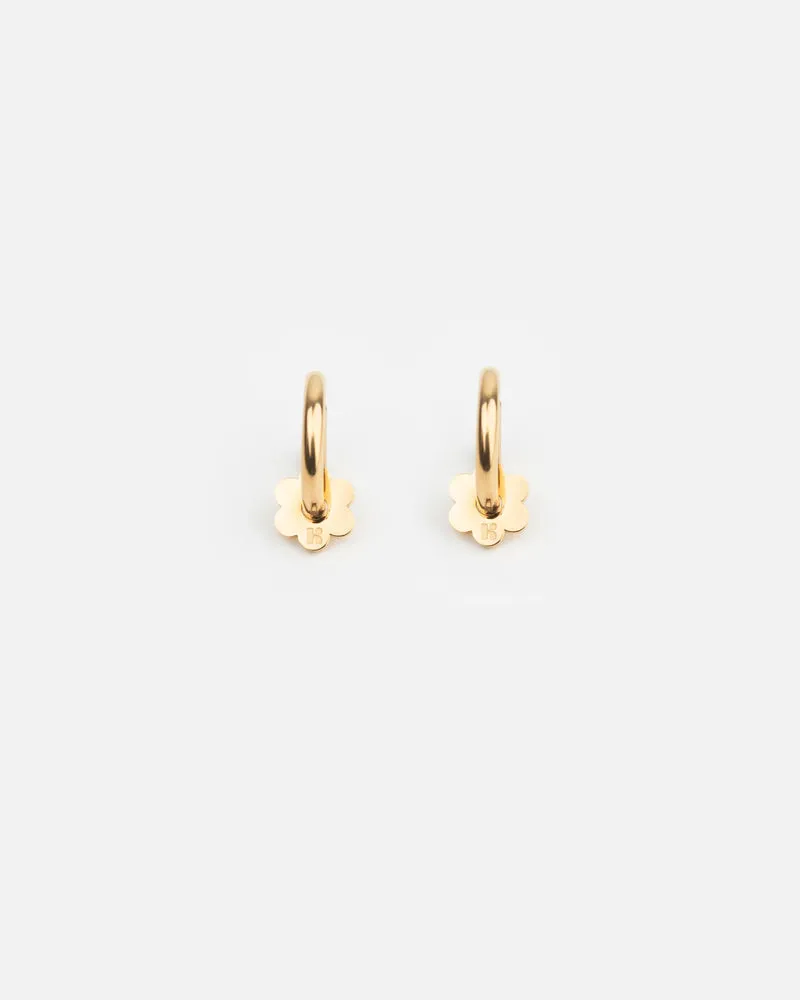 KURAGE GINZA Creolen Fleurette Gold